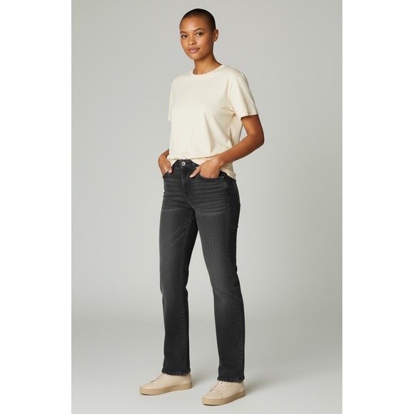 Not Your Daughters Jeans Womens Sz 6 Black Lift Tuck Straight Leg Jeans Trendy # - Picture 11 of 11